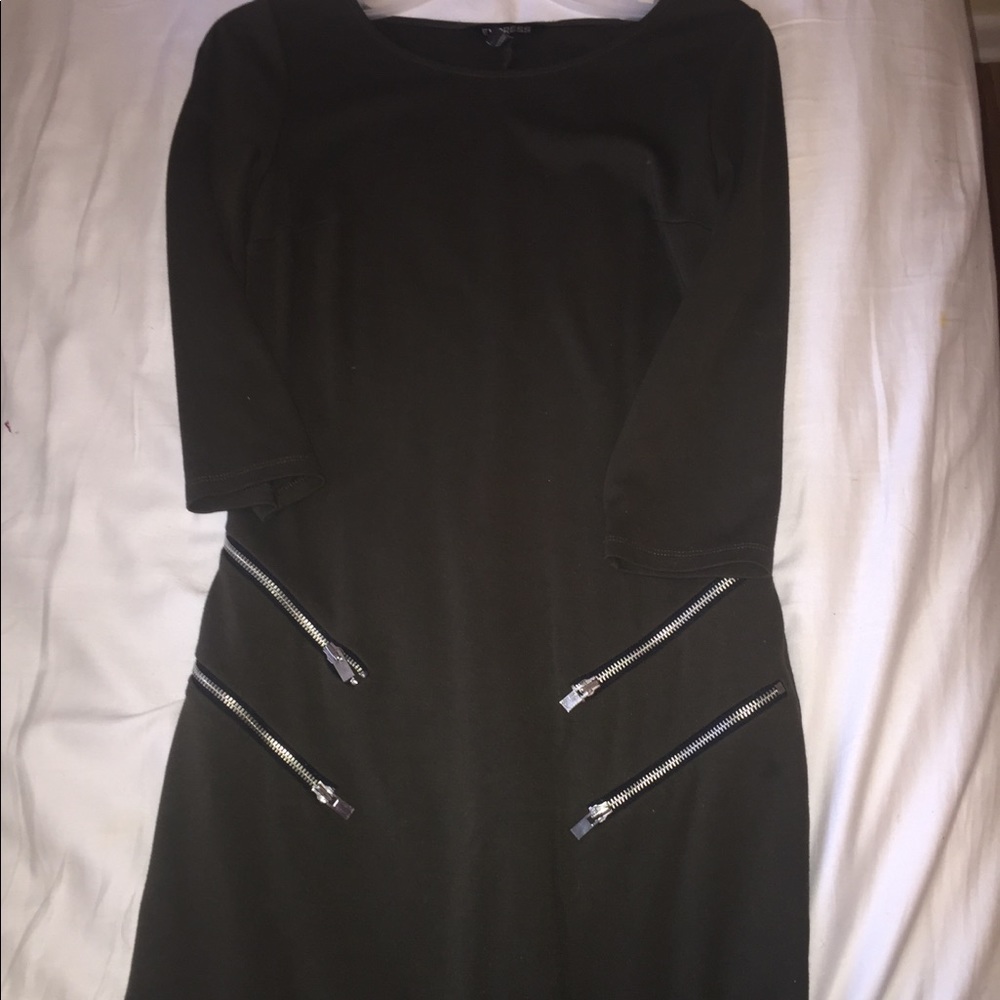 Dark green dress